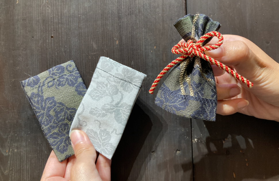 京都西陣織の生地を使ったオリジナル匂い袋をつくろう！