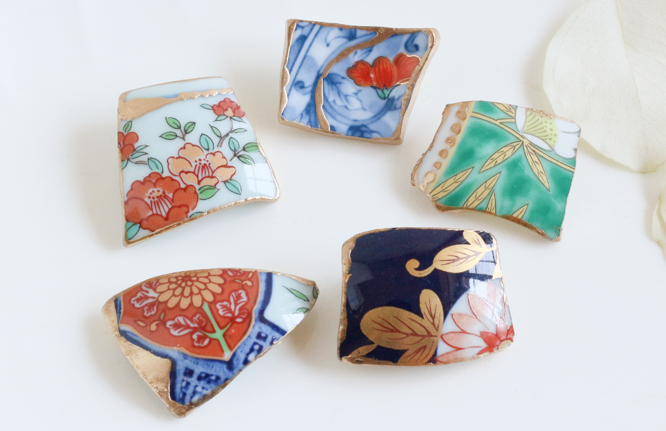 金継ぎ(きんつぎ)の技を使って世界にひとつのブローチをつくろう！